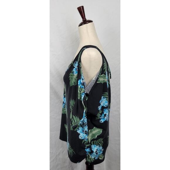 Yoins Polyester Women's XL Green and Black Blouse - Picture 2 of 5